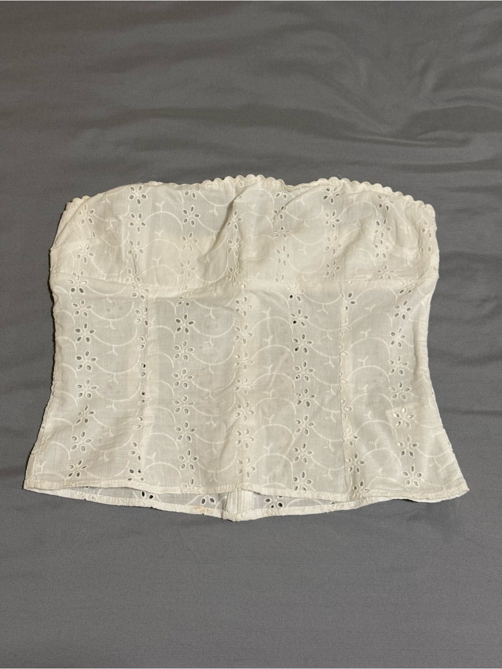 Princess Polly Ivory Eyelet Tube Top